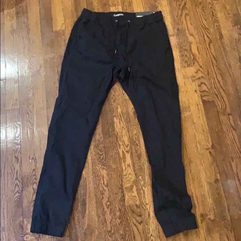 Black Carbon Khaki Joggers